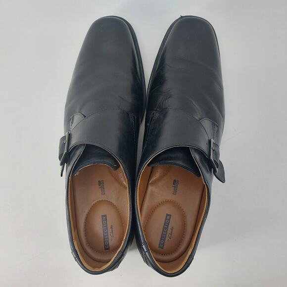 Men's Black Leather Oxfords - Picture 5 of 10